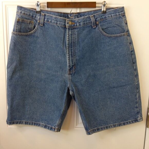 Members Mark blue denim five pocket shorts - Picture 1 of 8